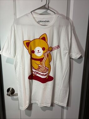 Maruchan Yellow Cat Ramen Graphic Tee - White in color NWOT